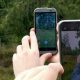 Smartphone Spiel in der Natur